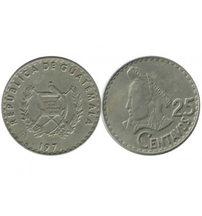 25 Centavos Guatémala