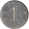 Revers : 1971 / 1 encadré par les différents / centime en lettres cursives