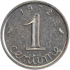Revers : 1972 / 1 encadré par les différents / centime en lettres cursives
