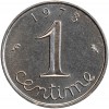Revers : 1973 / 1 encadré par les différents / centime en lettres cursives