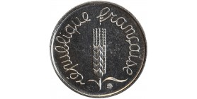 Avers : épi de blé sur tige à deux feuilles asymétriques - légende en lettres cursives