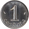 Revers : 1984 / 1 encadré par les différents / centime en lettres cursives