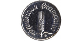 Avers : épi de blé sur tige à deux feuilles asymétriques - légende en lettres cursives