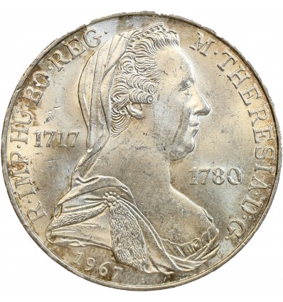 Pièce en argent commémorant le 250ème anniversaire de la naissance de l'imperatrice Marie-Thérèse
