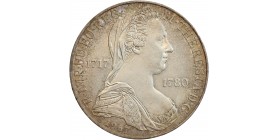 Pièce en argent commémorant le 250ème anniversaire de la naissance de l'imperatrice Marie-Thérèse