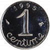 Revers : 1995 / 1 encadré par les différents / centime en lettres cursives