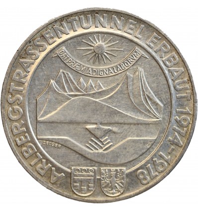 100 Schilling - Tunnel de l'Arlberg - Autriche Argent