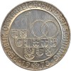 Pièce en argent 640‰ sur le thème de l'ouverture du tunnel de l'arlberg en 1978.