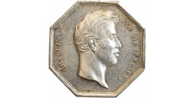 Jeton en Argent - Police et Gendarmerie - Charles X