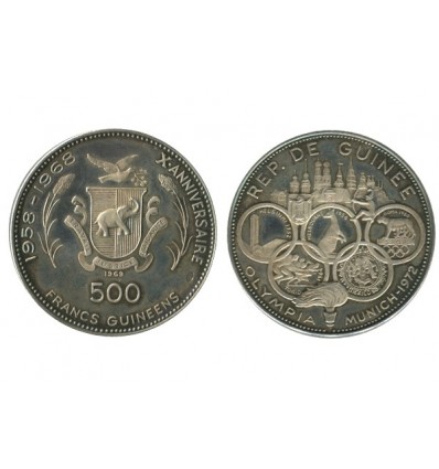 500 Francs Guinée Argent