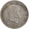 5 Lires Napoleon Imperator Italie Argent - Occupation  Française