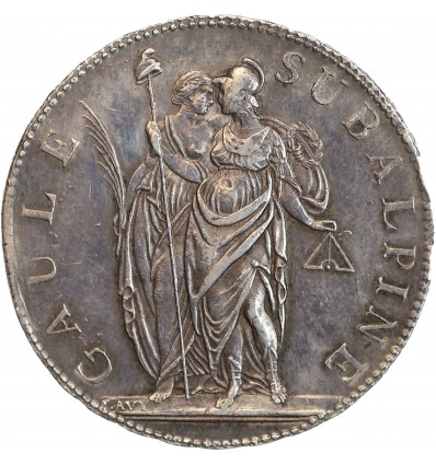 5 Francs Gaule Subalpine Italie Argent - Piémont