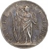 5 Francs Gaule Subalpine Italie Argent - Piémont