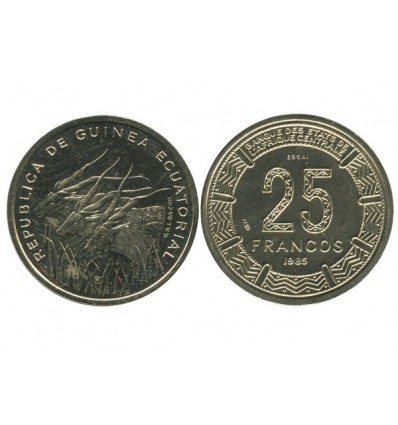 25 Francs Guinée Equatoriale