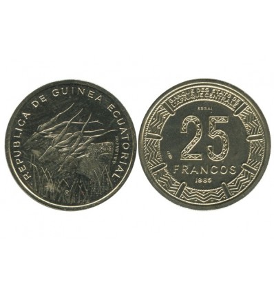 25 Francs Guinée Equatoriale