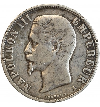 5 Francs Napoléon III Tête Nue - Deuxième République