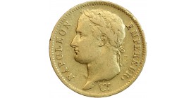 40 Francs Napoléon Ier Tête Laurée - Revers Empire