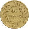 40 Francs Napoléon Ier Tête Laurée - Revers Empire