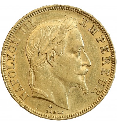 50 Francs Napoléon III Tête Laurée