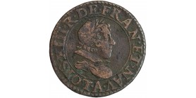 Double Tournois Au Buste Juvénile Au col Plat - Louis XIII