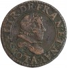 Double Tournois Au Buste Juvénile Au col Plat - Louis XIII