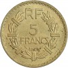 5 Francs Lavrillier Bronze Aluminium Gouvernement Provisoire