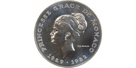 Avers : tête nue de Grace de Monaco à gauche