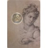 Pièce de 2 euros commémorative de Saint Marin 2025 qui fête les 550 ans de la naissance de Michel-Ange.