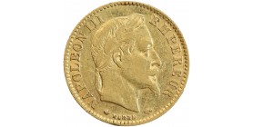 Avers : tête laurée de Napoléon III à droite