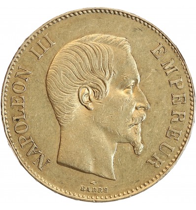 Avers : tête nue de Napoléon III Empereur à droite