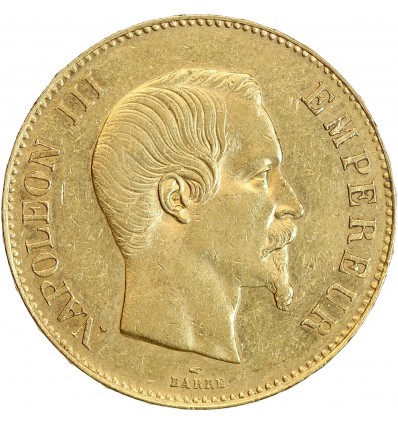 Avers : tête nue de Napoléon III Empereur à droite