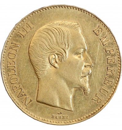 Avers : tête nue de Napoléon III Empereur à droite