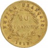 Revers : 40 / FRANCS dans une couronne formée de deux branches de laurier nouées à leur base