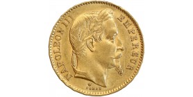 Avers : tête laurée de Napoléon III à droite