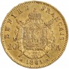 20 Francs Napoléon III Tête Laurée