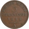 3 Pfennig - Allemagne - Comté de Lippe