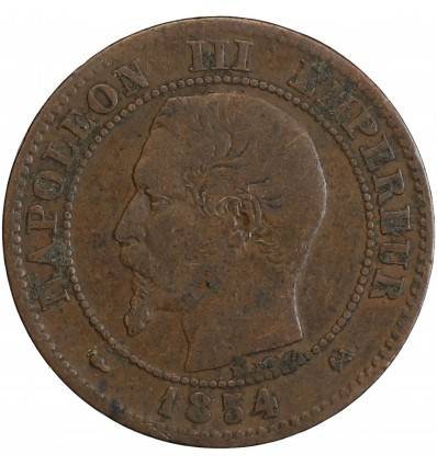 2 Centimes Napoléon III Tête Nue Second Empire