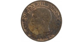 Avers : tête nue de Napoléon III à gauche