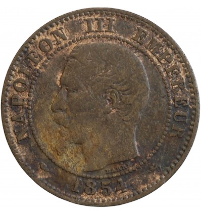Avers : tête nue de Napoléon III à gauche