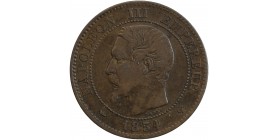 Avers : tête nue de Napoléon III à gauche