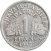1 Franc Bazor Aluminium Etat Français