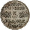 5 Francs - Tunisie Argent