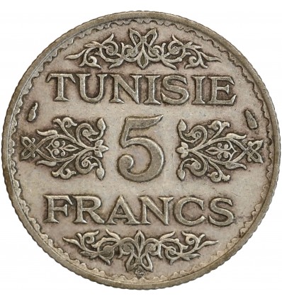 5 Francs Tunisie Argent