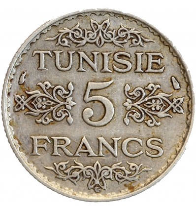 5 Francs Tunisie Argent