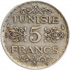 5 Francs Tunisie Argent