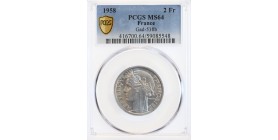 2 Francs Morlon Aluminium - PCGS MS64