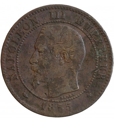 Avers : tête de Napoléon III tête nue à gauche