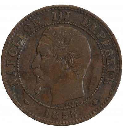 Avers : tête de Napoléon III tête nue à gauche