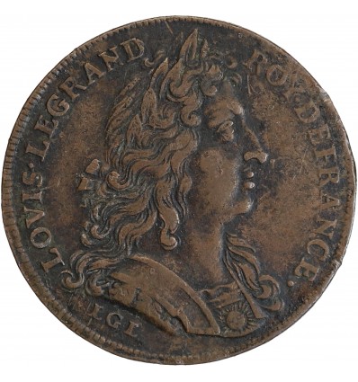 Jeton Ordinaire des Guerres en Cuivre - Louis XIV