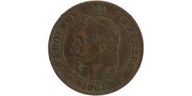Avers : tête laurée de Napoléon III à gauche